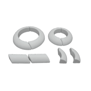 E-curb Corner 2" White - 16/BOX